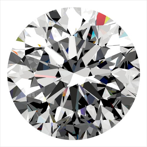 0.4 carat H-VS1 Very Good cut Natūralus Round Deimantas (1)