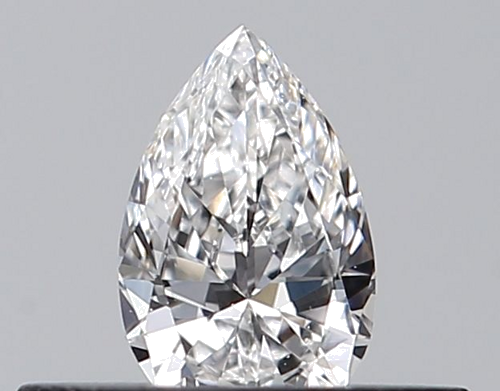 0.23 carat E-VVS2 Natūralus Pear Deimantas (1)