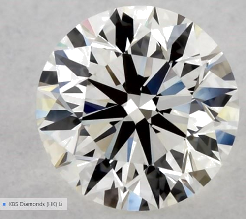 0.58 carat H-VVS2 Excellent cut Natūralus Round Deimantas (1)