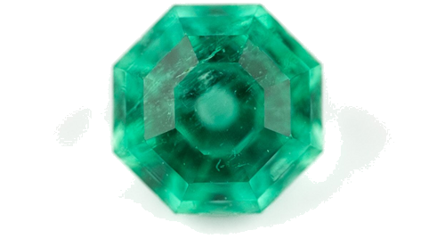0.24 carat GREEN Octagonal Smaragdas (1)