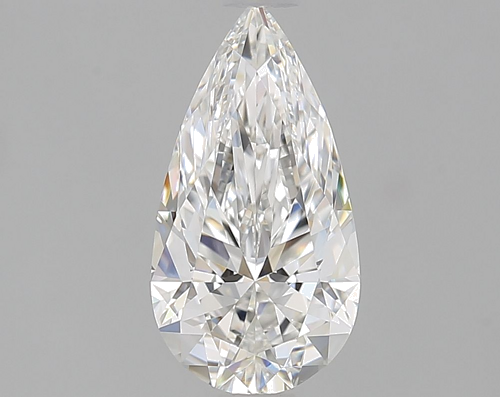 0.93 carat F-VS1 Natūralus Pear Deimantas (1)