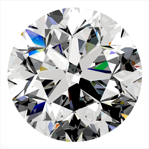 0.4 carat H-VS1 GD cut Natūralus Round Deimantas (1)