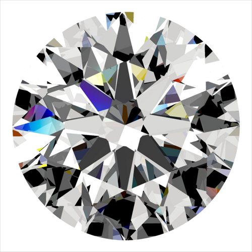 0.36 carat F-VS1 Excellent cut Natūralus Round Deimantas (1)