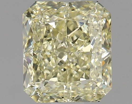 1.23 carat Fancy Light Yellow-SI1 Natūralus Radiant Deimantas (1)