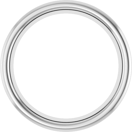 14K White 8.2 mm Round Bezel-Set Slide Pendant Mounting (1)