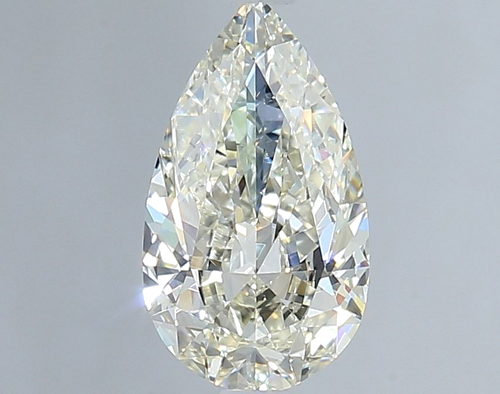 1.0 carat K-VS2 Natūralus Pear Deimantas (1)