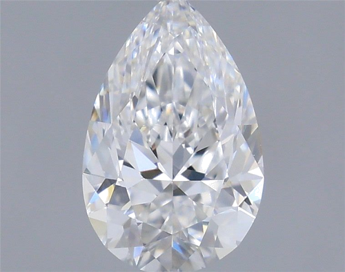 0.59 carat E-VVS2 Natūralus Pear Deimantas (1)