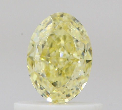 0.66 carat Fancy Light Yellow-VVS2 Natūralus Oval Deimantas (1)