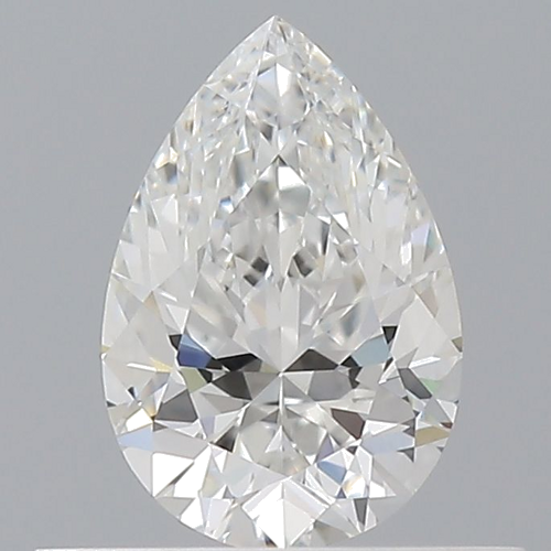 0.5 carat F-VVS1 Natūralus Pear Deimantas (1)