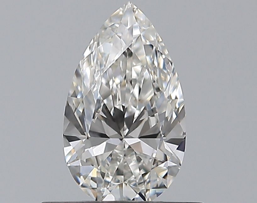 0.51 carat F-VVS1 Natūralus Pear Deimantas (1)