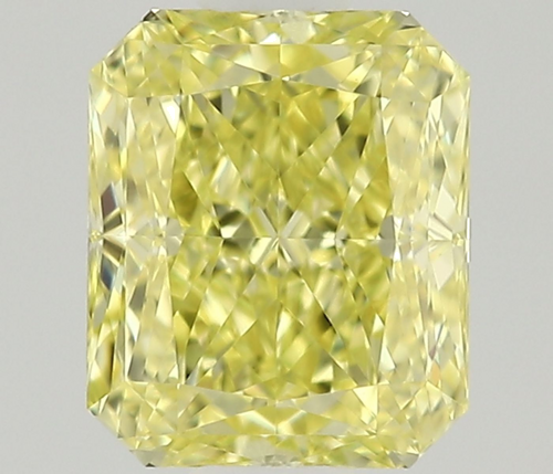 0.5 carat Fancy Intense Yellow-VVS1 Natūralus Radiant Deimantas (1)