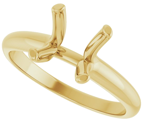 Sužadėtuvių Žiedas „Solitaire“ 14k yellow gold Square 6.5mm (5)