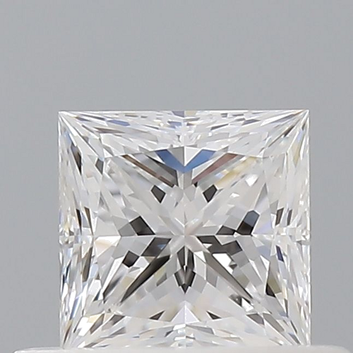 0.5 carat E-VVS2 Natūralus Princess Deimantas (1)