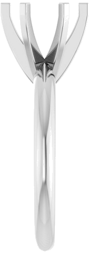 14K White 7.8-8.6 mm Round 6-Prong Solitaire Ring Mounting (4)