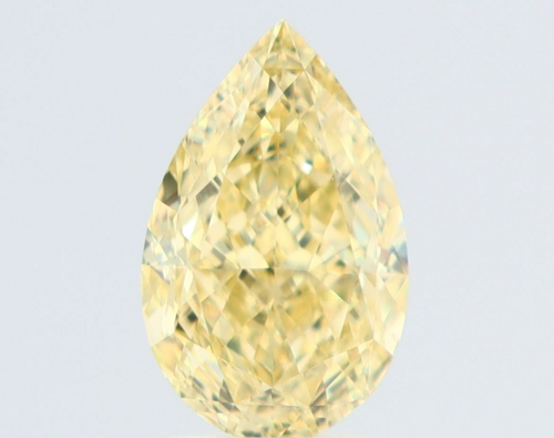 3.16 carat Fancy Yellow-VVS2 Natūralus Pear Deimantas (1)