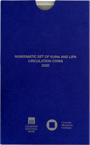 2020 Kroatija BU Kunos monetų rinkinys (5)
