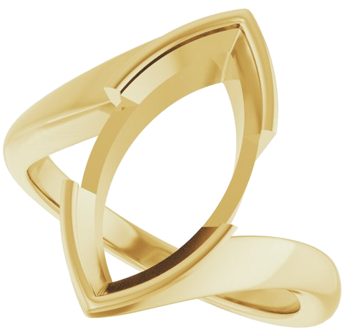 Sužadėtuvių Žiedas „Half-Bezel Solitaire“ 14k yellow gold Marquise 16mm x 8mm (5)