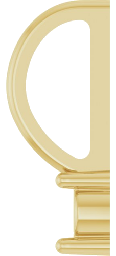 Pakabukas „Family Bar“ 585 Geltonojo Aukso Round 2.5mm (3)