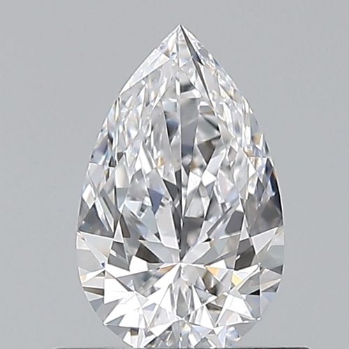 0.6 carat D-VVS2 Natūralus Pear Deimantas (1)