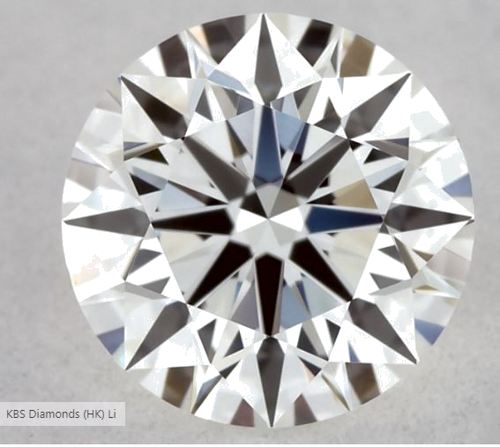 0.55 carat H-VVS2 Excellent cut Natūralus Round Deimantas (1)