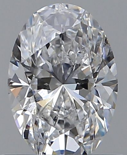 0.71 carat D-SI1 Natūralus Oval Deimantas (1)