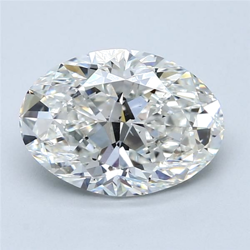 3.01 carat H-SI1 Natūralus Oval Deimantas (1)