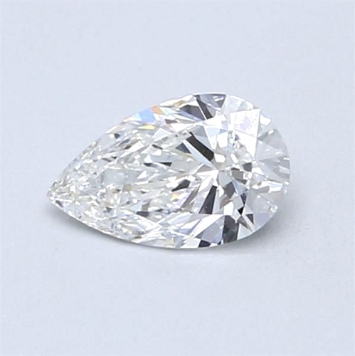 0.5 carat E-IF Natūralus Pear Deimantas (1)