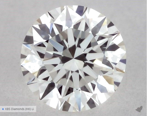 0.55 carat G-VVS2 Excellent cut Natūralus Round Deimantas (1)