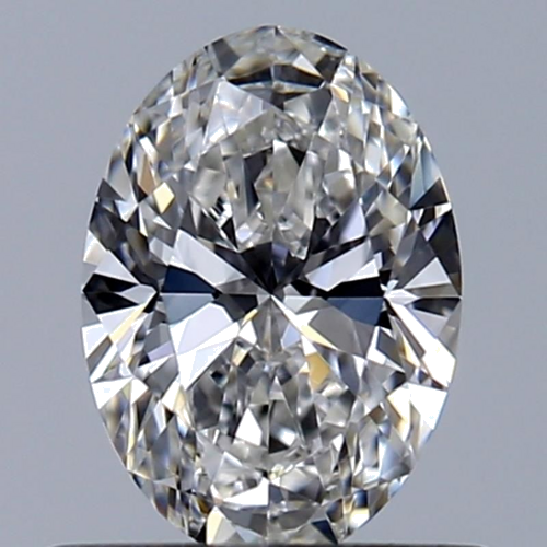 0.53 carat F-VVS2 Natūralus Oval Deimantas (1)