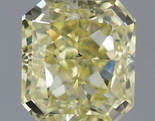 0.61 carat Fancy Yellow-SI1 Natūralus Radiant Deimantas (1)