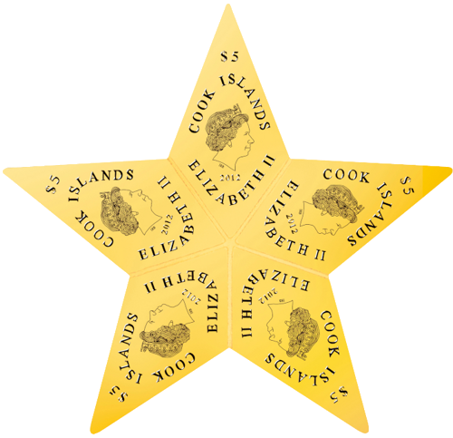 5 x 1 г Gold STAR Инвестиционный золотой слиток Valcambi CombiBar™ (5)