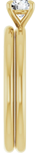 Sužadėtuvių Žiedas „Claw-Prong Solitaire“ 14k yellow gold Round 4.8mm (9)