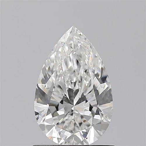 1.01 carat F-VS2 Natūralus Pear Deimantas (1)