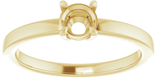 Sužadėtuvių Žiedas „Claw-Prong Solitaire“ 14k yellow gold Round 4.8mm (3)