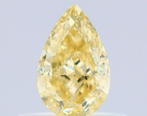 0.51 carat Fancy Yellow-VS2 Natūralus Pear Deimantas (1)