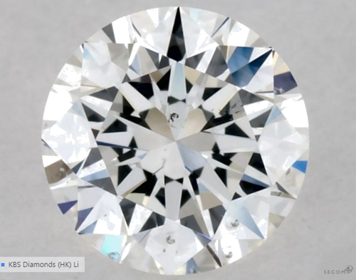 0.4 carat F-SI1 Excellent cut Natūralus Round Deimantas (1)