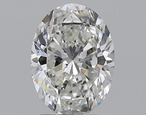 1.51 carat H-SI1 Natūralus Oval Deimantas (1)