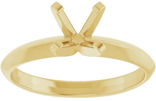 Sužadėtuvių Žiedas „Solitaire“ 14k yellow gold Round 6mm (3)