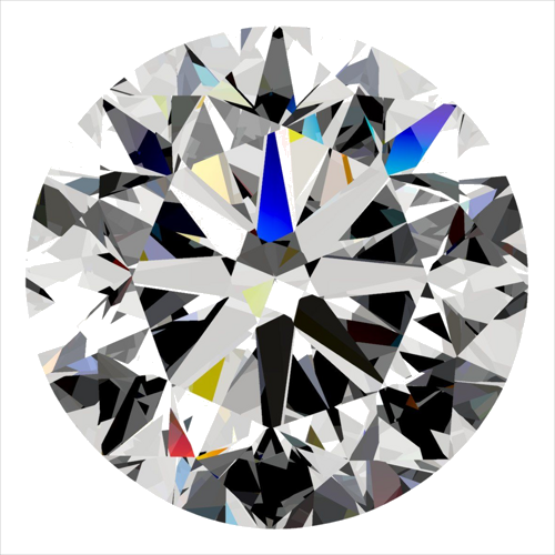 0.3 carat F-VVS2 GD cut Natūralus Round Deimantas (1)