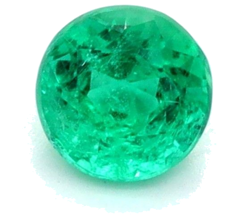0.25 carat GREEN Round Smaragdas (1)