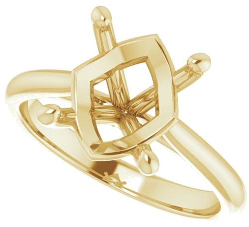 Sužadėtuvių Žiedas „Solitaire“ 10k yellow gold Oval 11mm x 9mm (5)