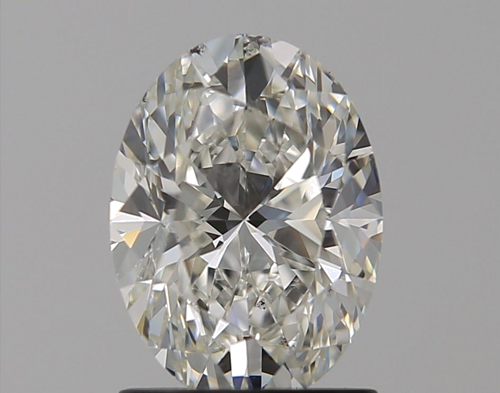 1.51 carat H-SI1 Natūralus Oval Deimantas (1)