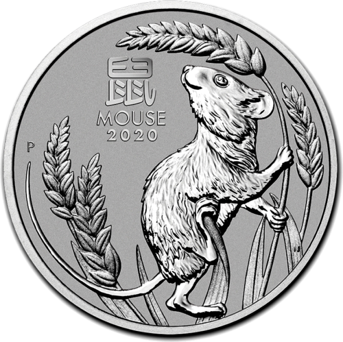 1 oz Pelės metai (Lunar III) 2020 Australija platininė moneta (1)