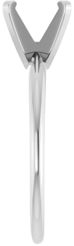 Sužadėtuvių Žiedas „Solitaire“ 585 Baltojo Aukso Square 5.5mm (4)