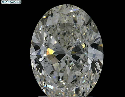 2.01 carat H-SI1 Natūralus Oval Deimantas (1)