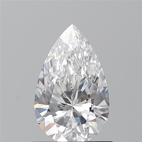 0.9 carat E-VS2 Natūralus Pear Deimantas (1)