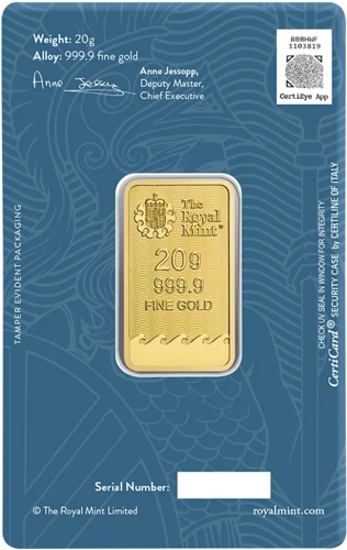 20 g The Royal Mint Britannia investīciju zelta lietnis (4)