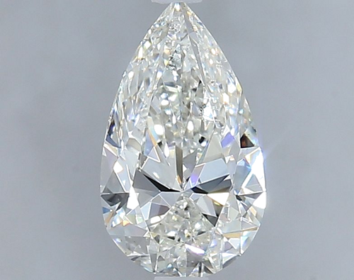 0.9 carat H-SI1 Natūralus Pear Deimantas (1)