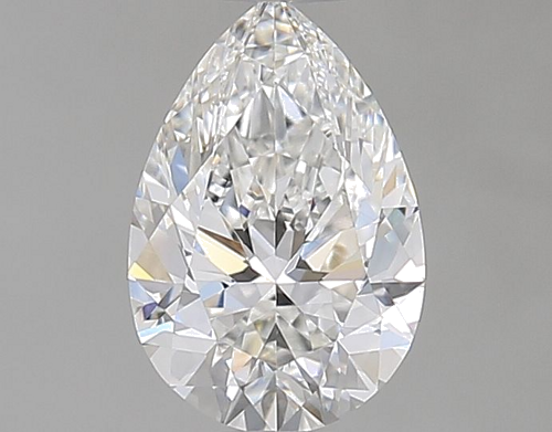 0.5 carat F-VVS1 Natūralus Pear Deimantas (1)