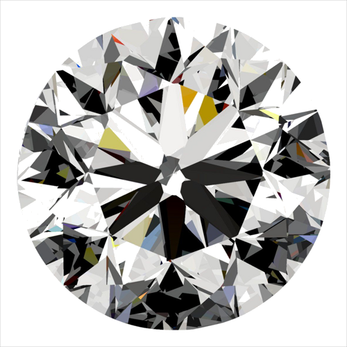 0.5 carat E-VS1 Very Good cut Natūralus Round Deimantas (1)